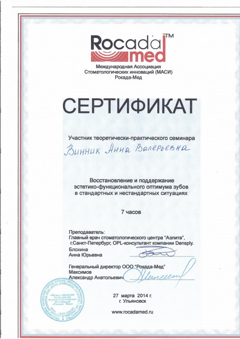 Винник Анна Валерьевна 1